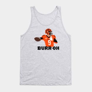 Burr-OH, Joe Burrow Cincinnati Football themed Tank Top